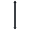 Dekorativ puller | Serie 477B | � 76 mm | fastmonteret, til indst�bning i beton med jordanker, total l�ngde ca. 1300 mm | uden l�s | med 2 �jer